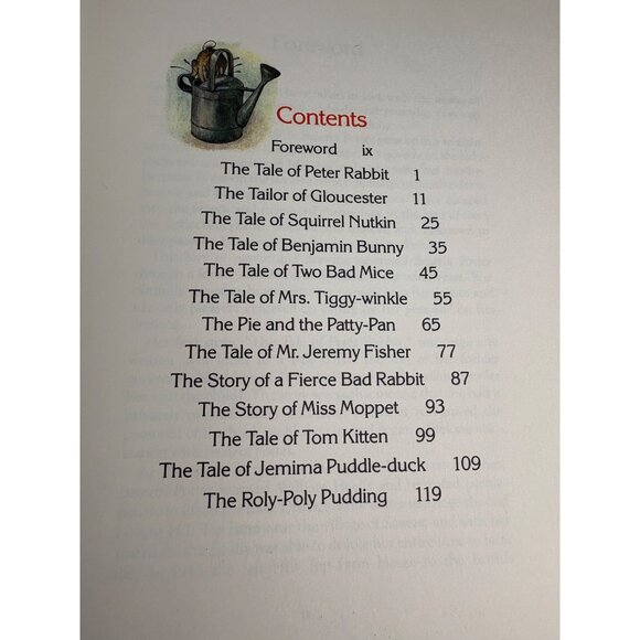 Tales Of Peter Rabbit & His Friends Hardcover Beatrix Potter 1984 Chatham VTG - Picture 11 of 14